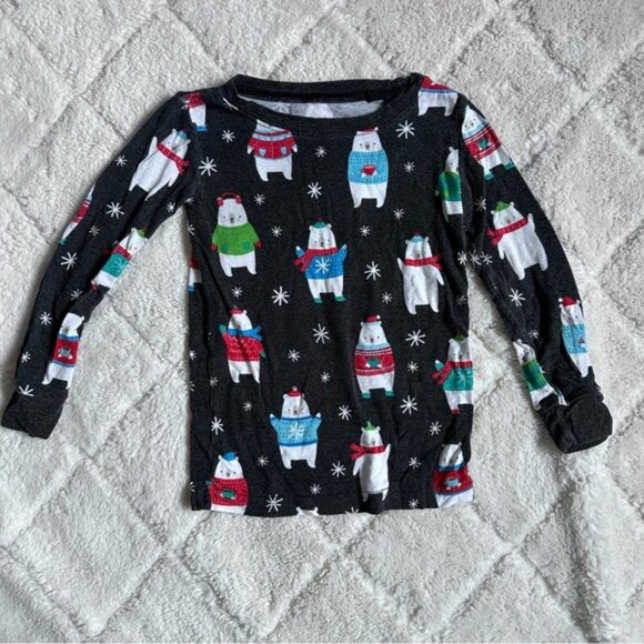 Little Sleepies | Christmas Polar Bear Pals Two Piece Pajama Set | Size 2T - Picture 3 of 7